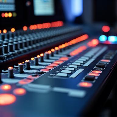 Ein professionelles Audio-Mischpult